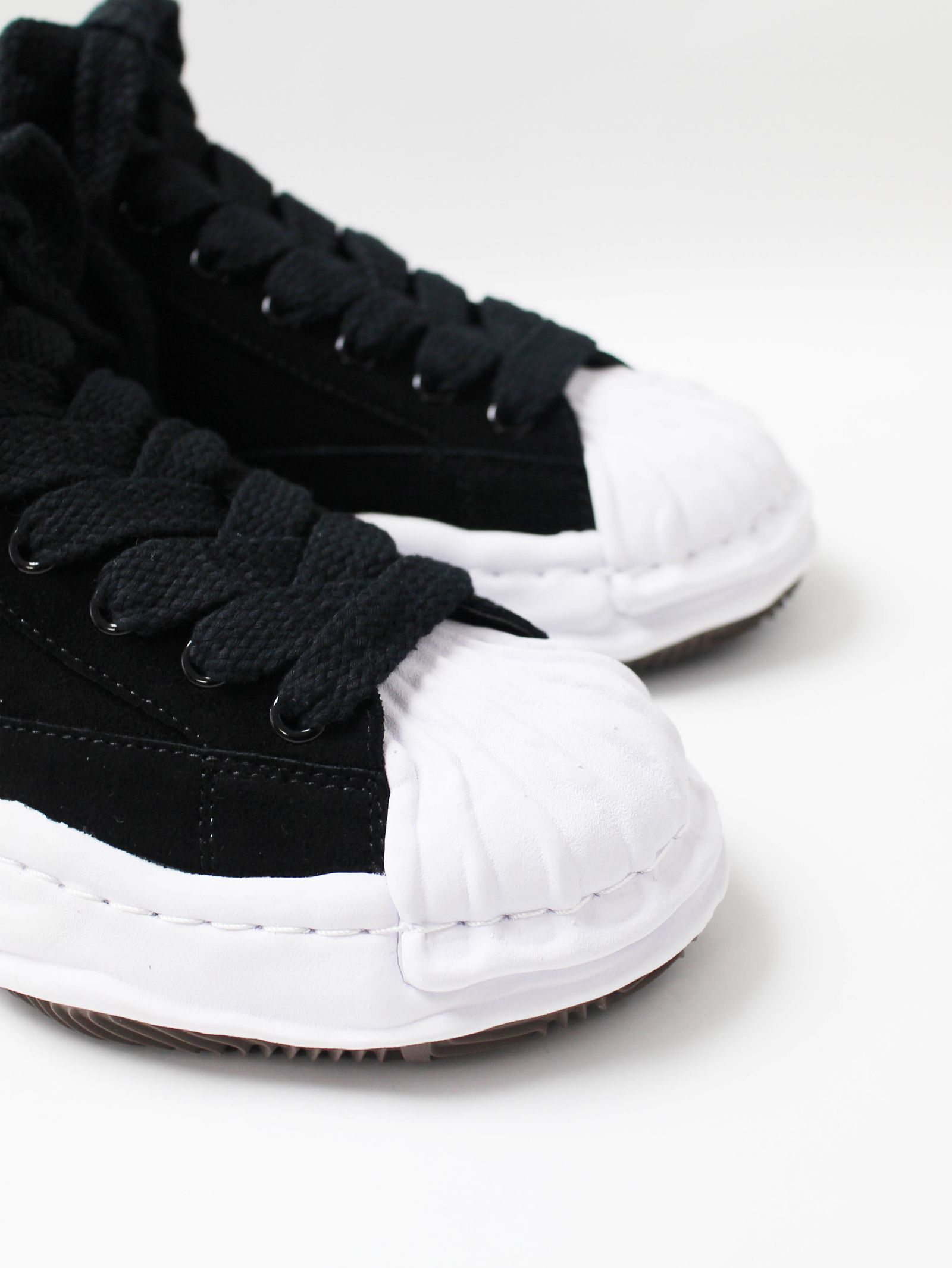 "BLAKEY" OG Sole  SUEDE LEATHER HI-top Sneaker - BLACK - A07FW707