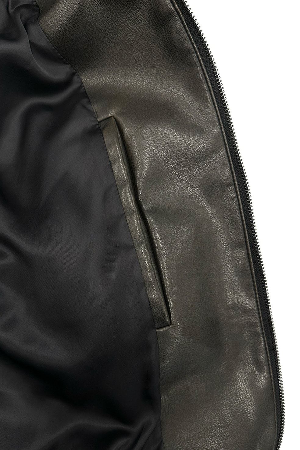 バルキーラインシングルレザージャケット - BULKY LINE SINGLE LEATHER JACKET (BROWN)