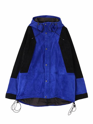 レザーマウンテンパーカー - LEATHER MOUNTAIN PARKA -BLUE