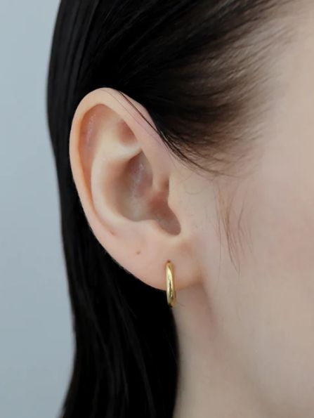 【両耳用】ボイドピアス GOLD ゴールド シンプル デザイン ユニセックス アクセサリー