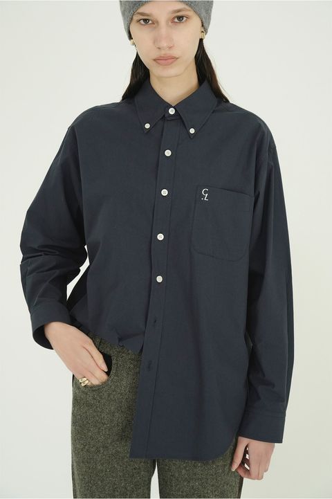 【26AW】 ロゴボタンダウンベーシックシャツ -   LOGO BUTTON-DOWN BASIC SHIRTS （BLACK）