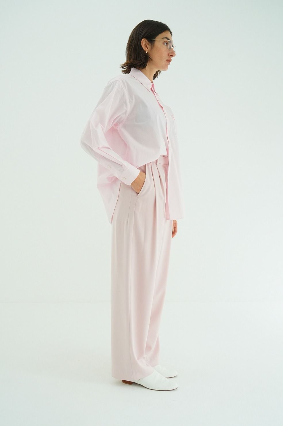 【26SS】 ベーシックタックパンツ -  BASIC TUCK PANTS (PINK)