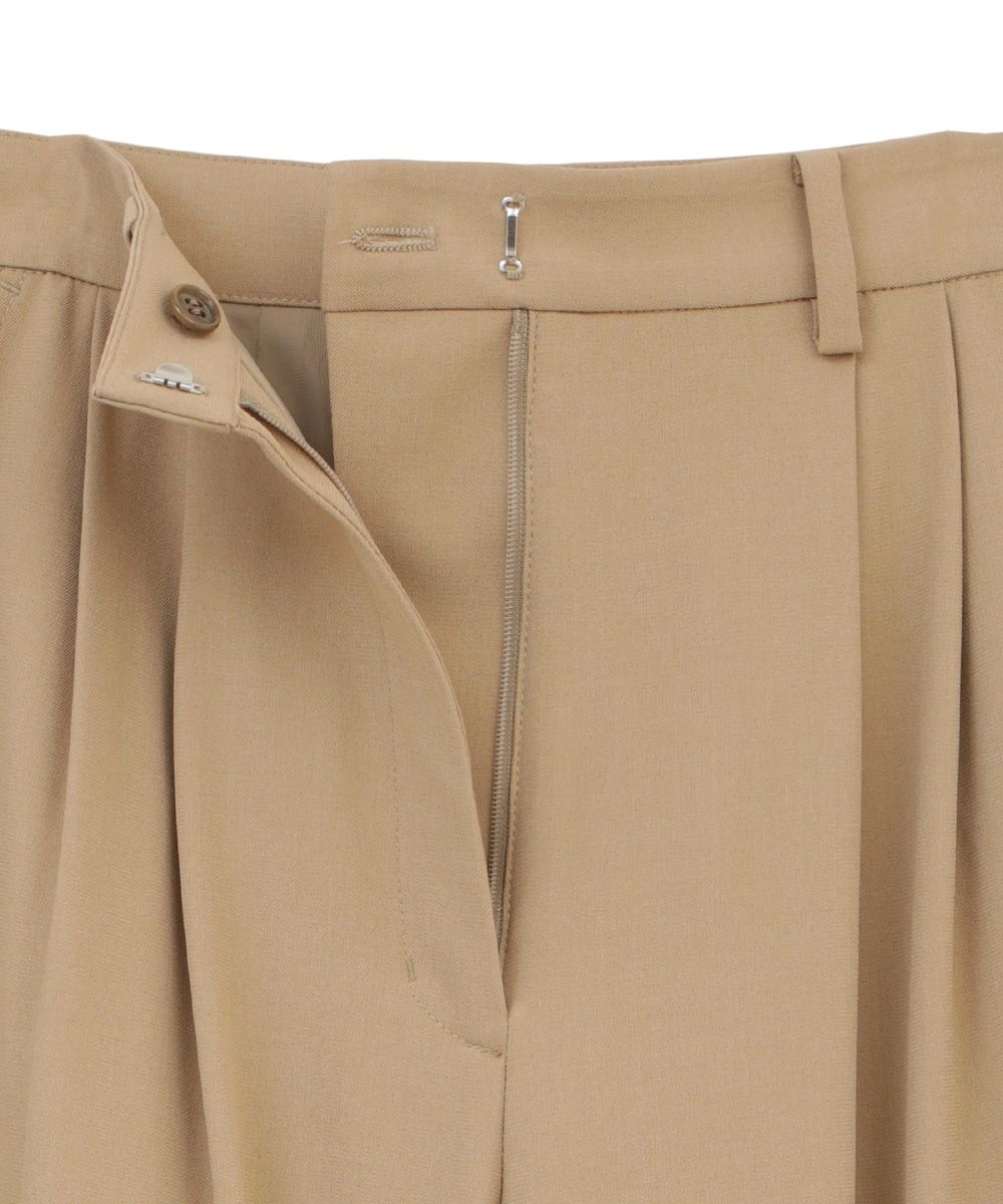 【22AW】 ベーシックタックパンツ -  BASIC TUCK PANTS - BEIGE