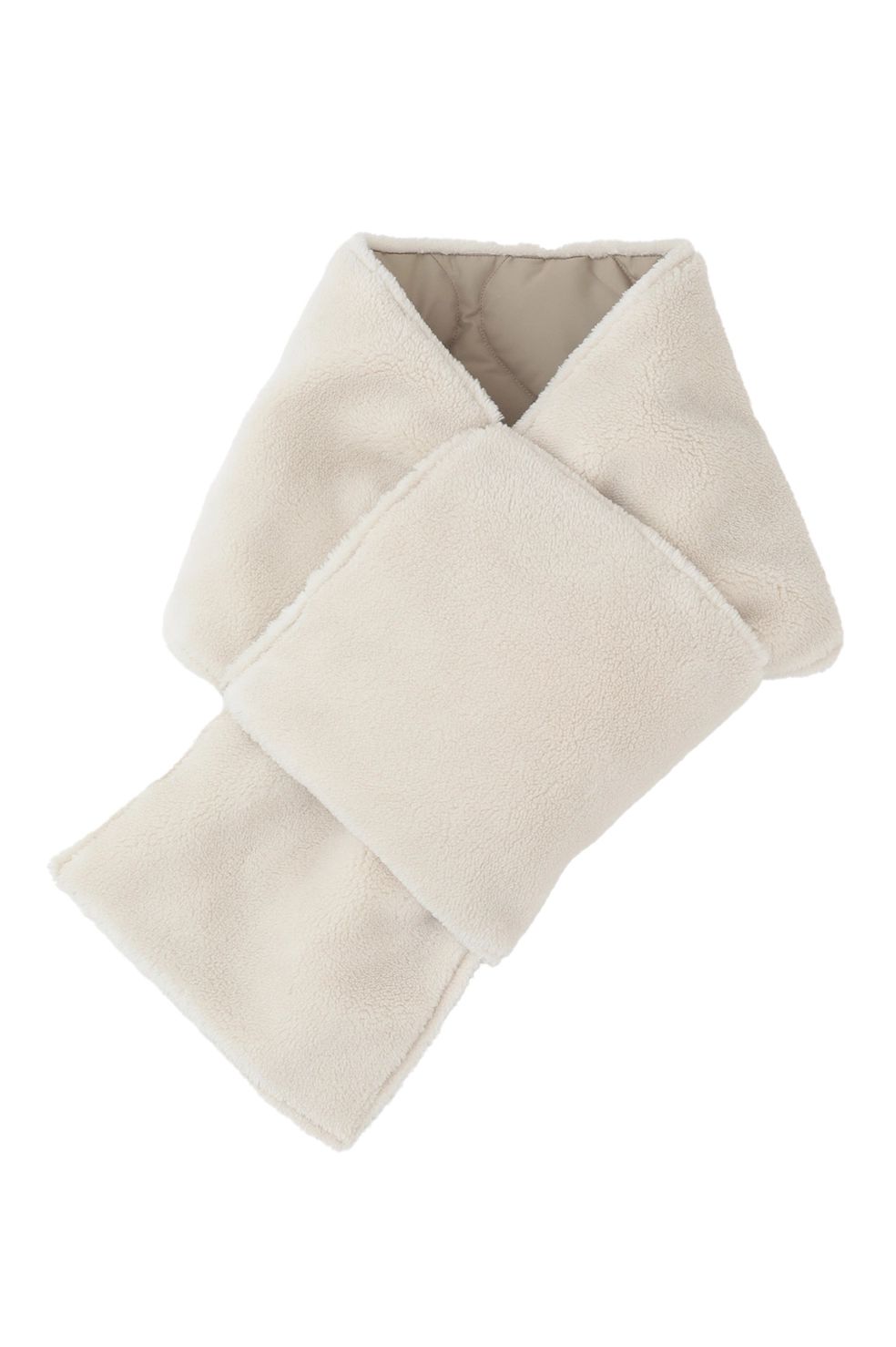 【TAION×MANOF】リバーシブルダウンマフラー - REVERSIBLE DOWN MUFFLER （BEIGE）