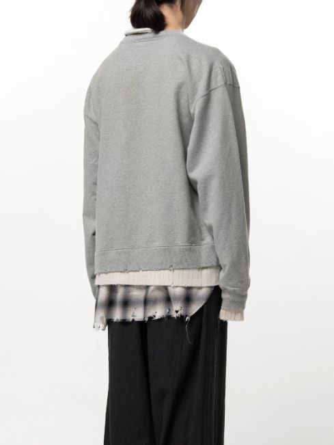 トリプルレイヤードプルオーバー - TRIPLE LAYERED PO (GREY)