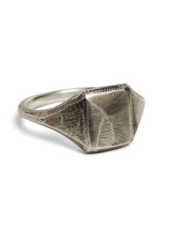 リング シグネット スカルプチャー  - signet  ring  sculpture - M1021