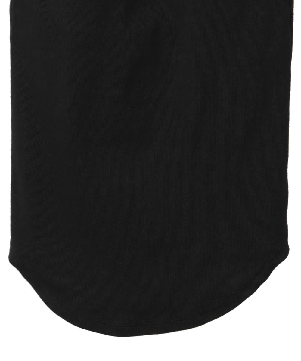 キャミソール -  SLANT STRAP CAMI TOPS - BLACK