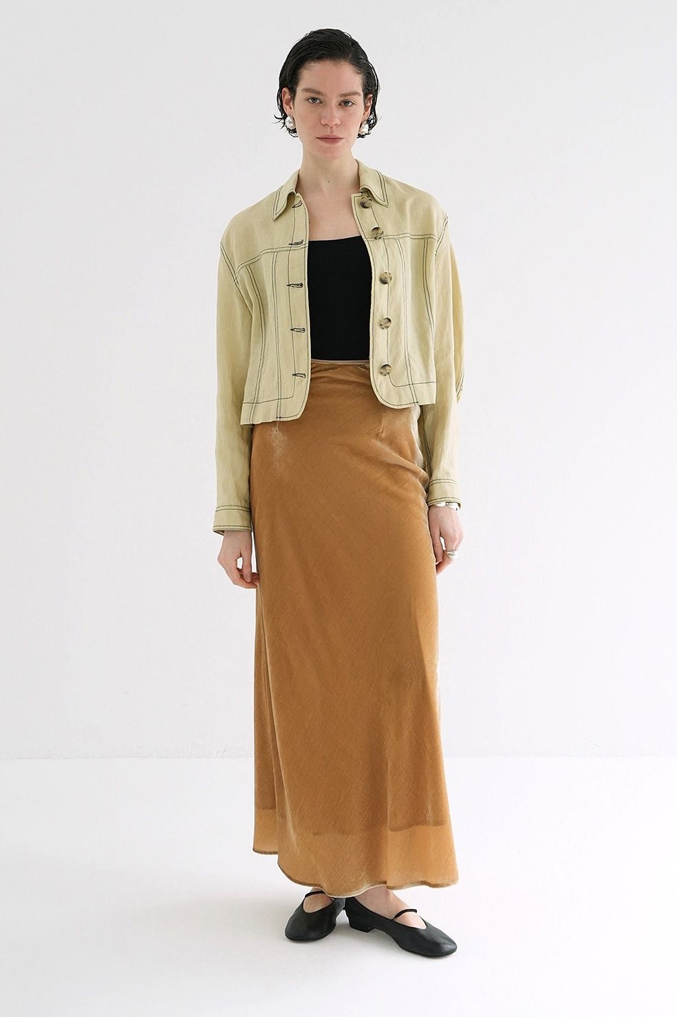 CLANE - ベルベットスカート - VELOUR MERMAID LINE SKIRT