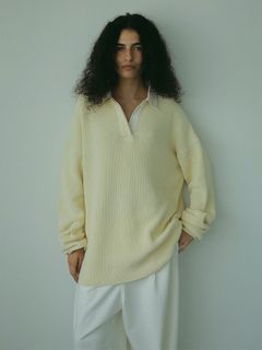 ラガーシャツニットプルオーバー - OFFWHITE