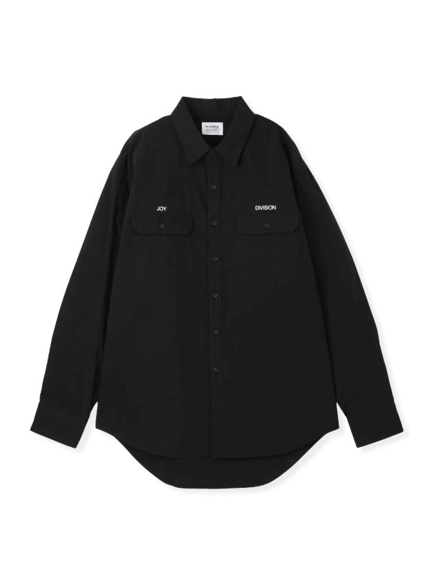 × JOY DIVISION UNKNOWN PLEASURES LS SHIRT - ロングスリーブシャツ (BLACK)