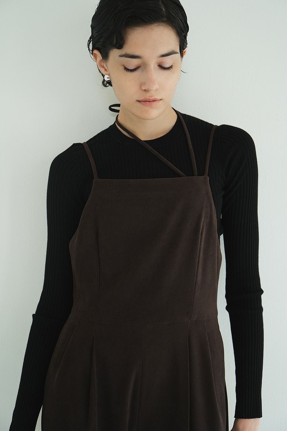 キャミソール オールインワン | CAMISOLE ALL IN ONE (BROWN)