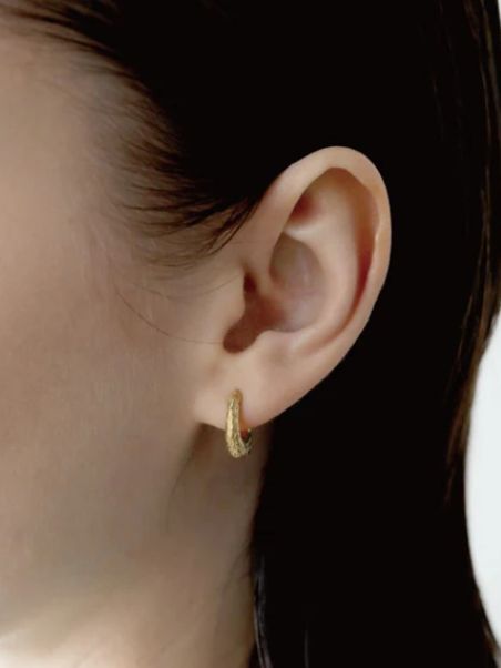 【両耳用】グレインピアス GD ゴールド シンプル デザイン ユニセックス アクセサリー