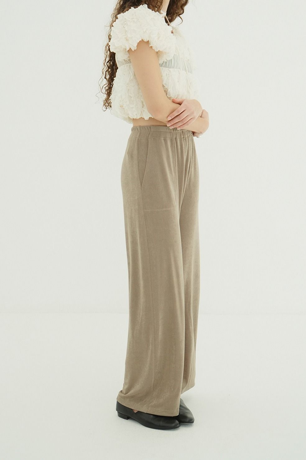 ジャージーパンツ - BRIGHT JERSEY PANTS (IVORY)