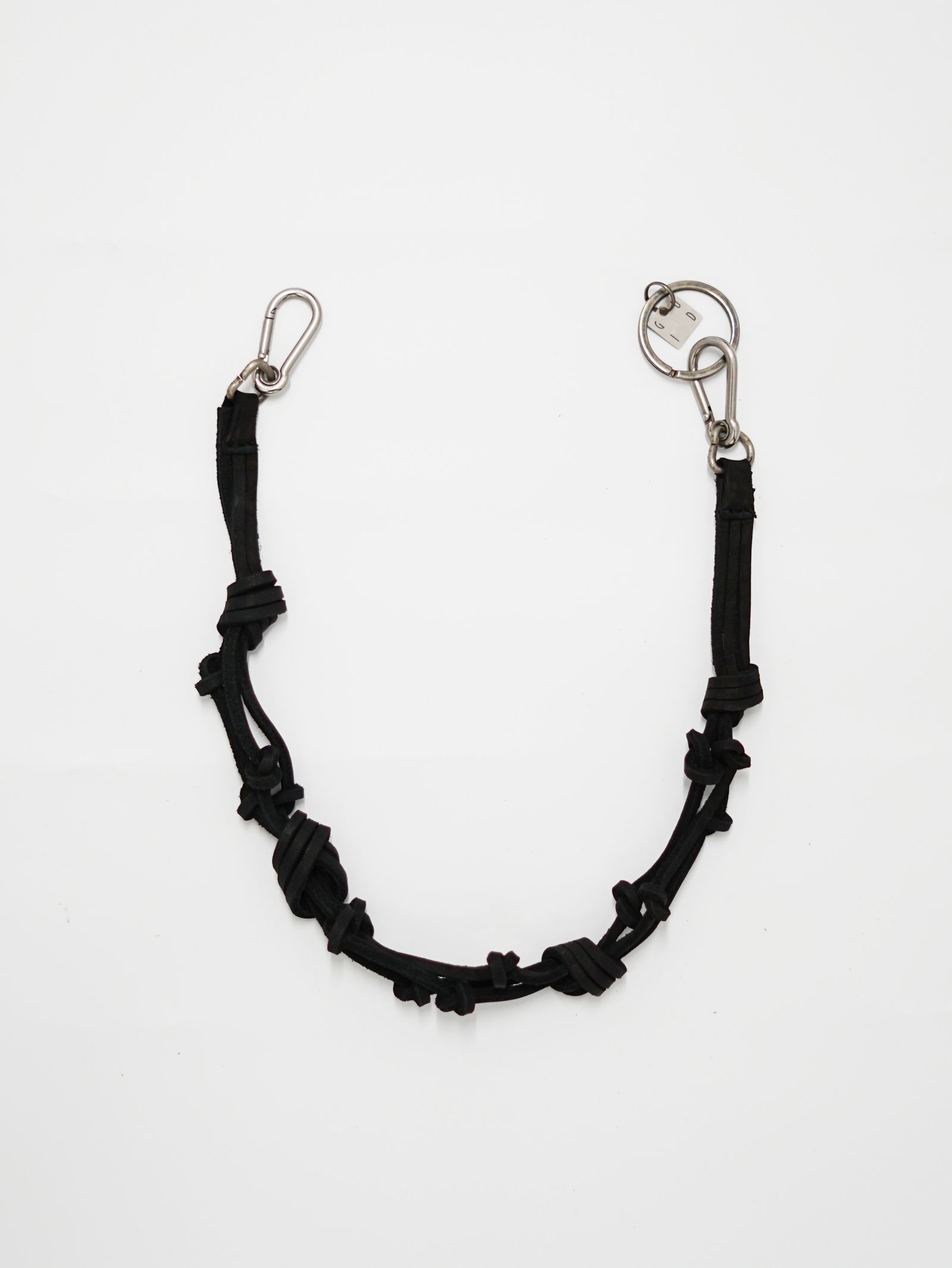 【CRD0】 キーホルダー / ウォレットコード │ KEY CHAIN  GROPPONE FULL GRAIN (BLACK)