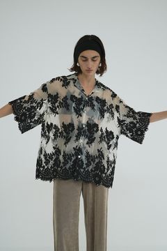 シアーフラワーレースシャツ | SHEER FLOWER LACE SHIRTS - MIX