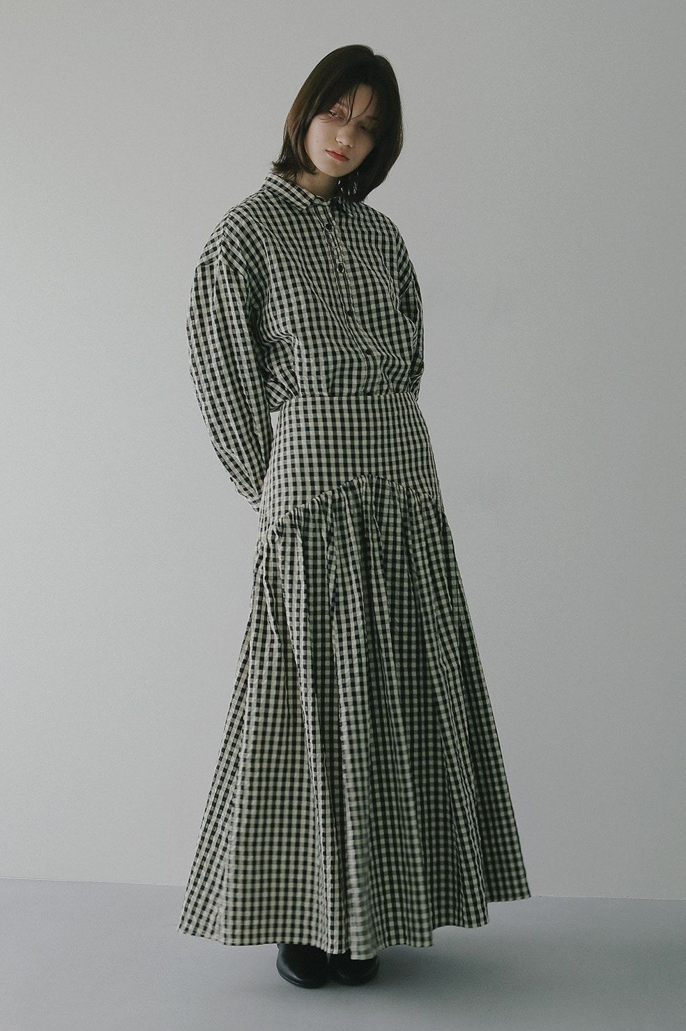 オーバーサイズシャツ -  OVER SIZED 2WAY SHIRT(MIX)