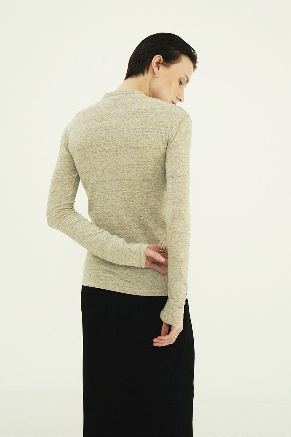 ボタンディテールカットトップス -  BUTTON DETAIL CUT TOPS (MIX)