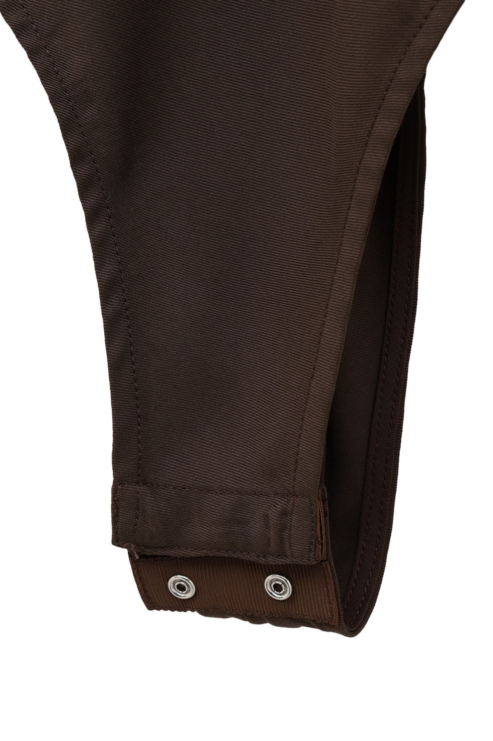 ブイネックボディスーツ - V NECK POWER SHOULDER BODYSUIT(BROWN)
