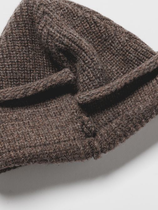 ビーニー / ニットキャップ (BROWNGRAY)