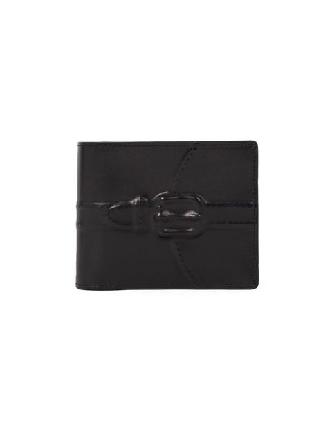 炙り出し二つ折り 財布 - インビジブルウオレット - BLACK