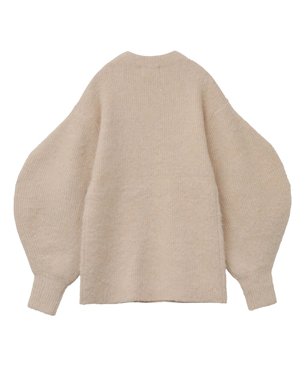 CLANE - ROUND SLEEVE MOHAIR KNIT TOPS - ラウンドスリーブ