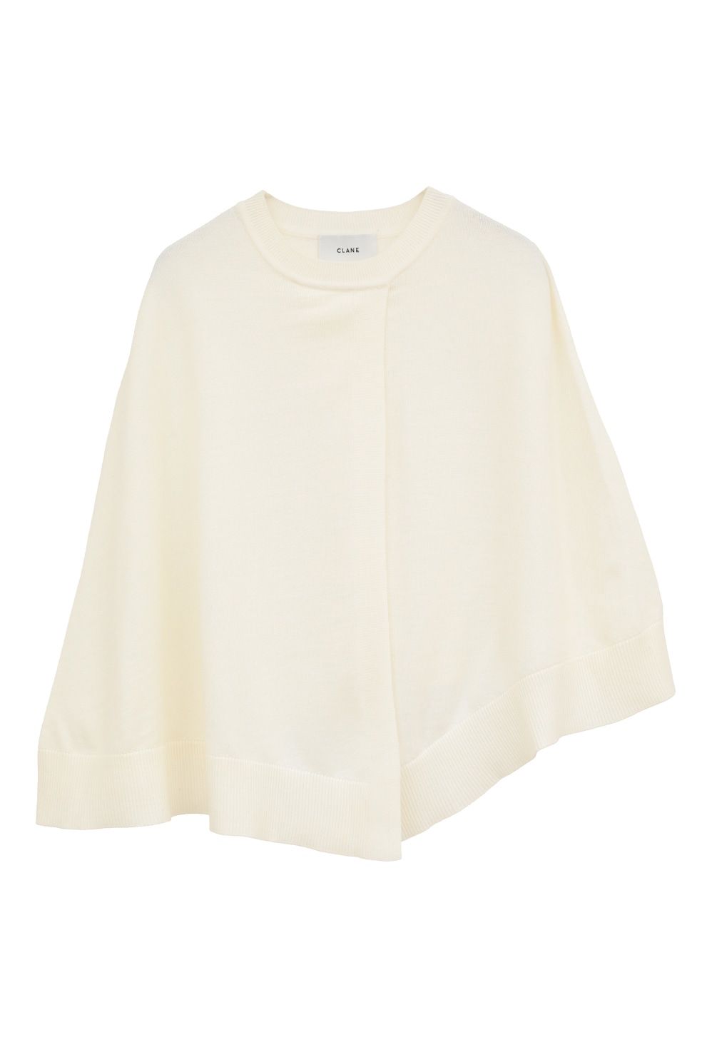 ケープ + ニットトップス - CAPE SET KNIT TOPS (WHITE)