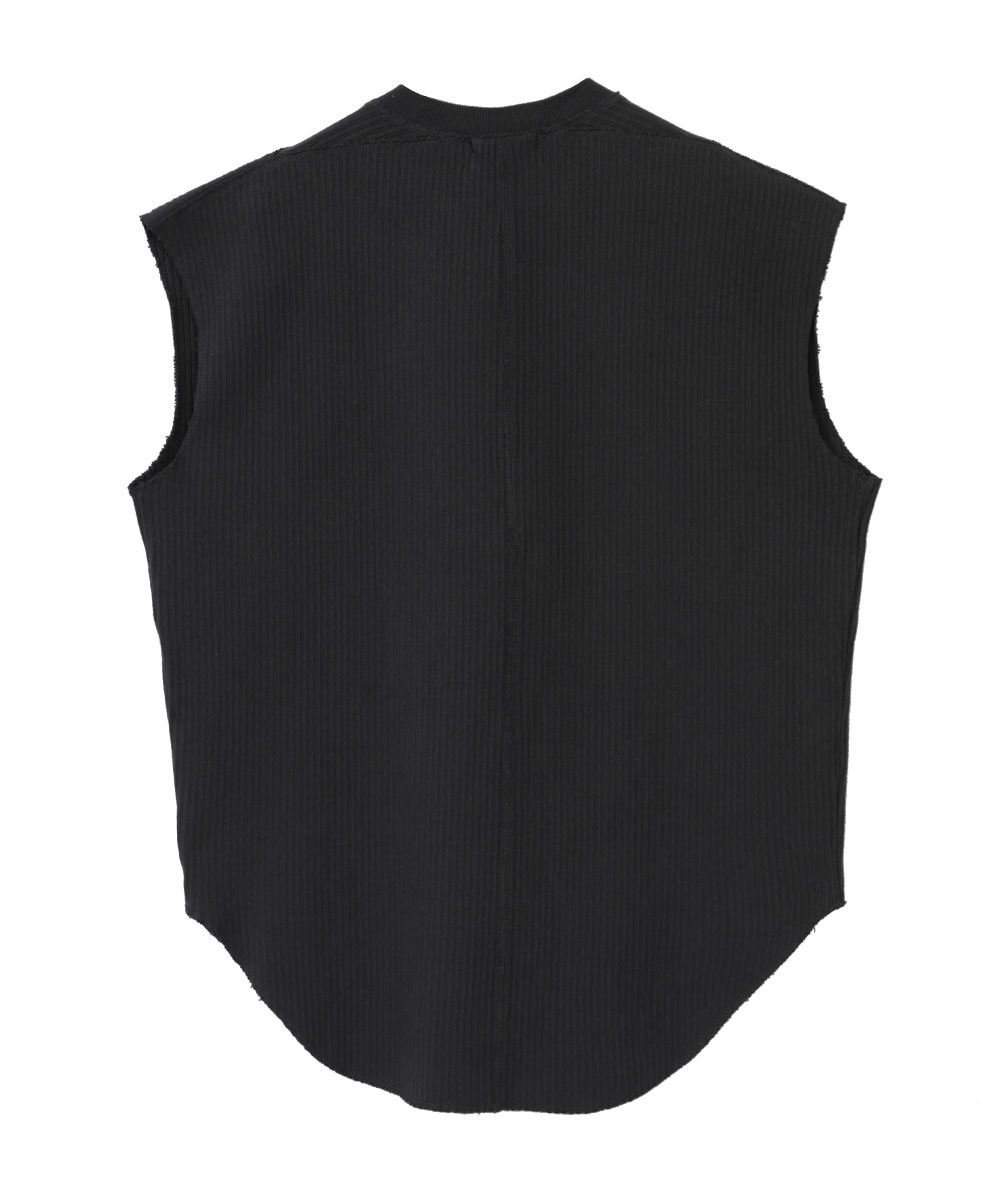 CLANE - ノースリーブトップス - HEAVY RIB N/S TOPS - IVORY