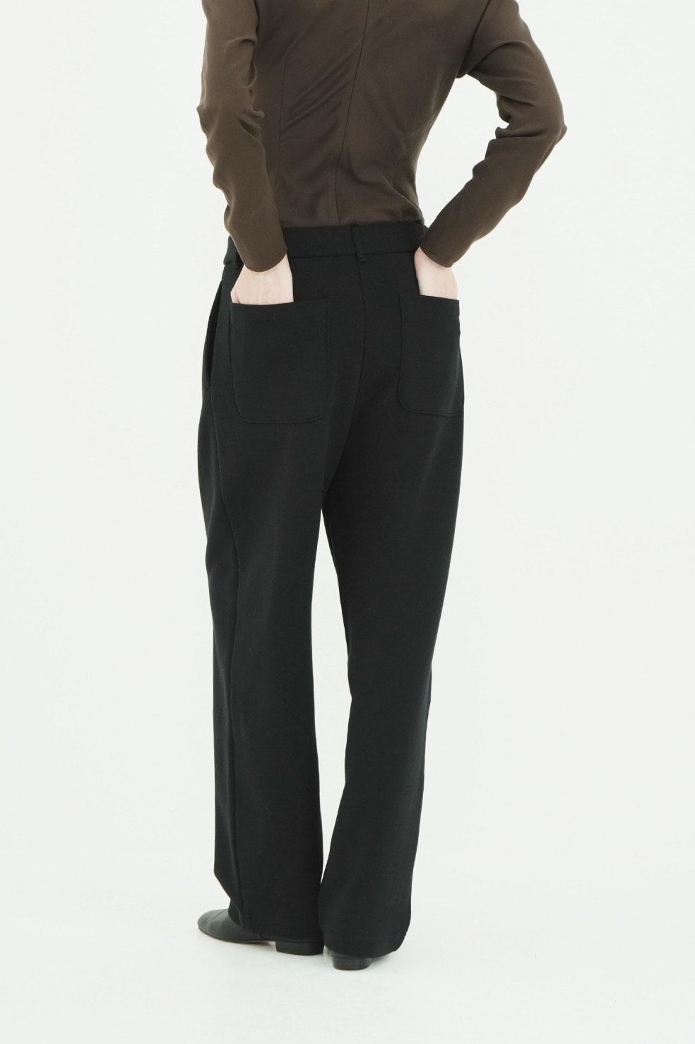 ツータック スウェットパンツ - TWO TUCK SWEAT PANTS (BLACK)