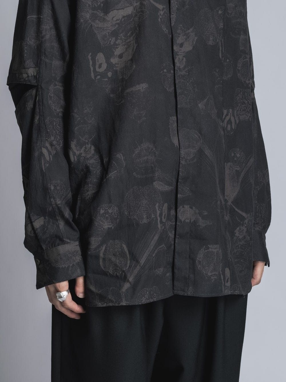 インセクトプリントシャツ - INSECT PRINT SHIRT - BLACK