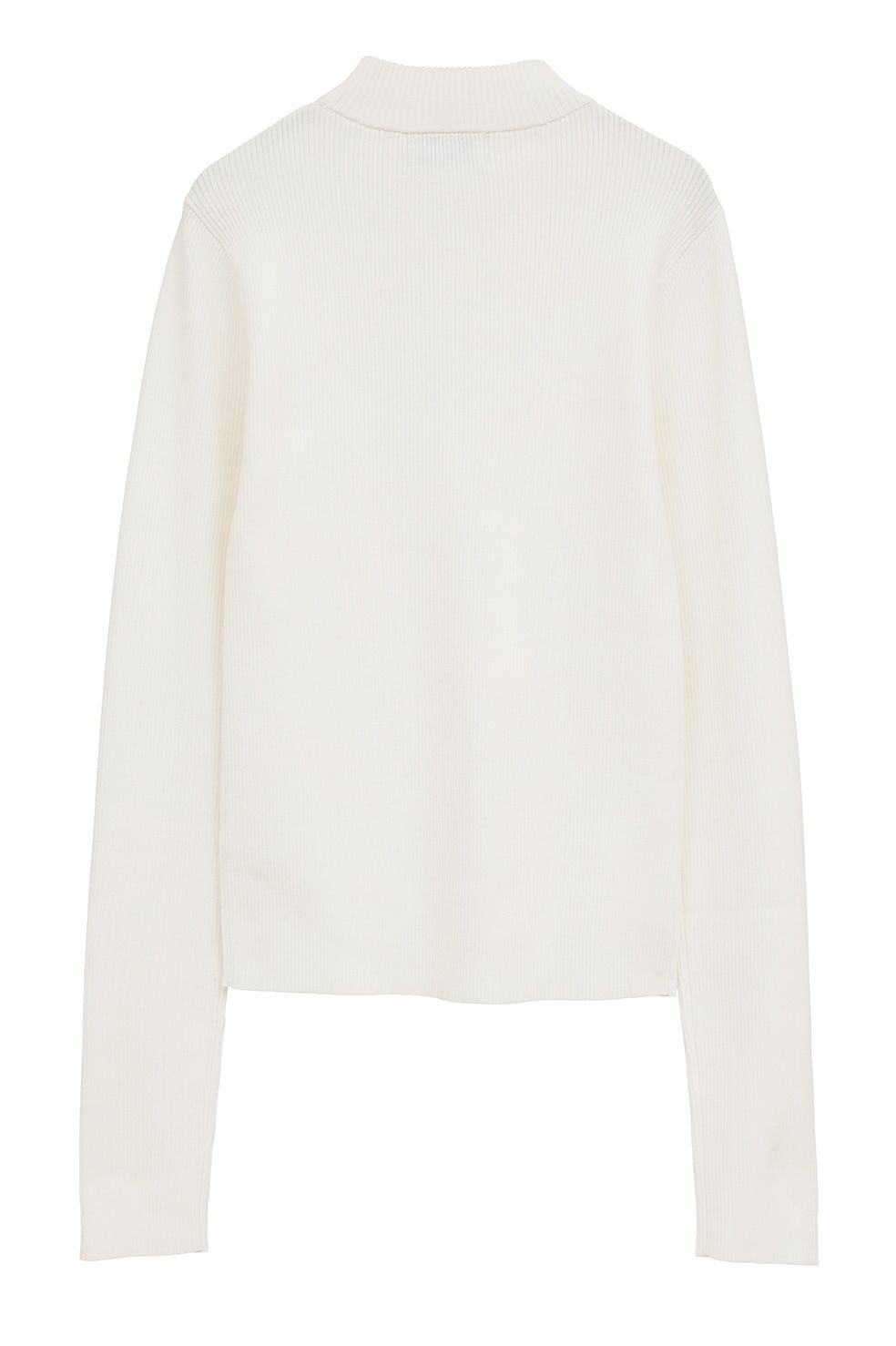 ハイネックリブニット	｜ H/N RIB KNIT TOPS (WHITE)