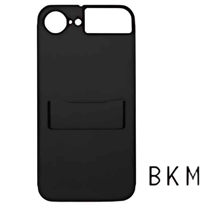 [ FLAP 16e ] ブラックマット仕上げアイフォンケース｜ IPHONE  HOLDER + STAND *+camera control button