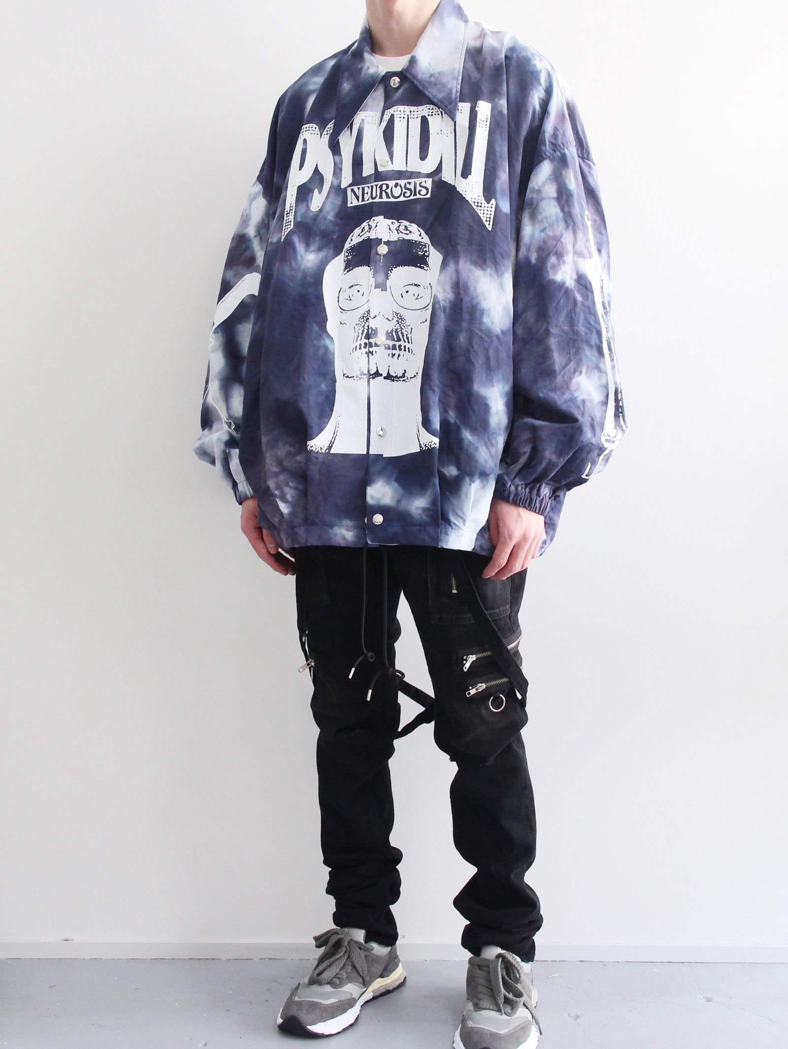 KIDILL - コーチジャケット - COACH JACKET NAVY BLUE - OVERDYE