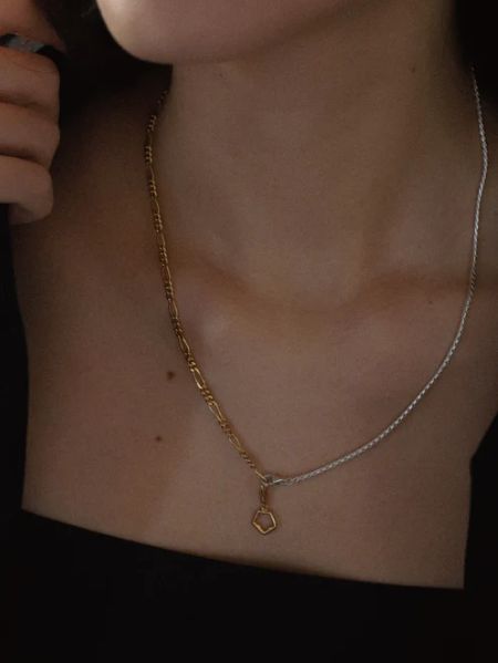 シェードコンビチェーンネックレス MIX （S-48cm）