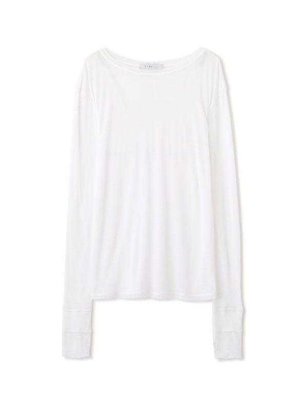 シアーレイヤードロンTee - WHITE