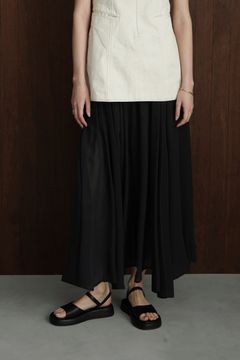 シアー スリット スカート - SHEER SLIT SKIRT - BLACK