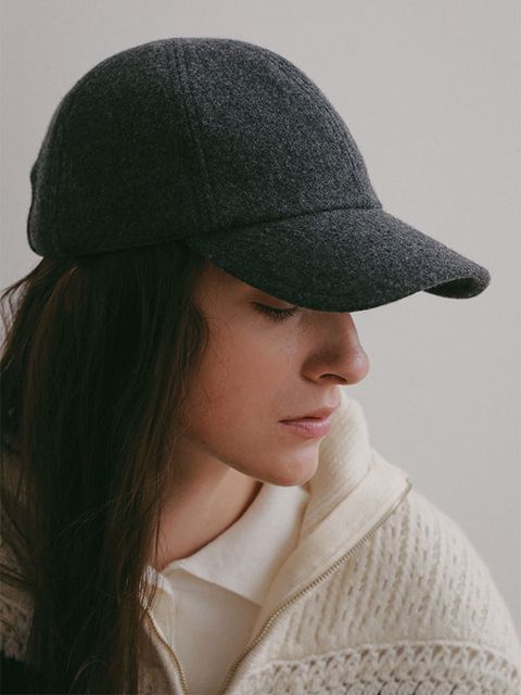 ラムウールメルトン キャップ  (GREY)