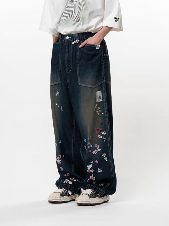 ステッカーデニム - BAKER JEANS w ST (INDIGO)