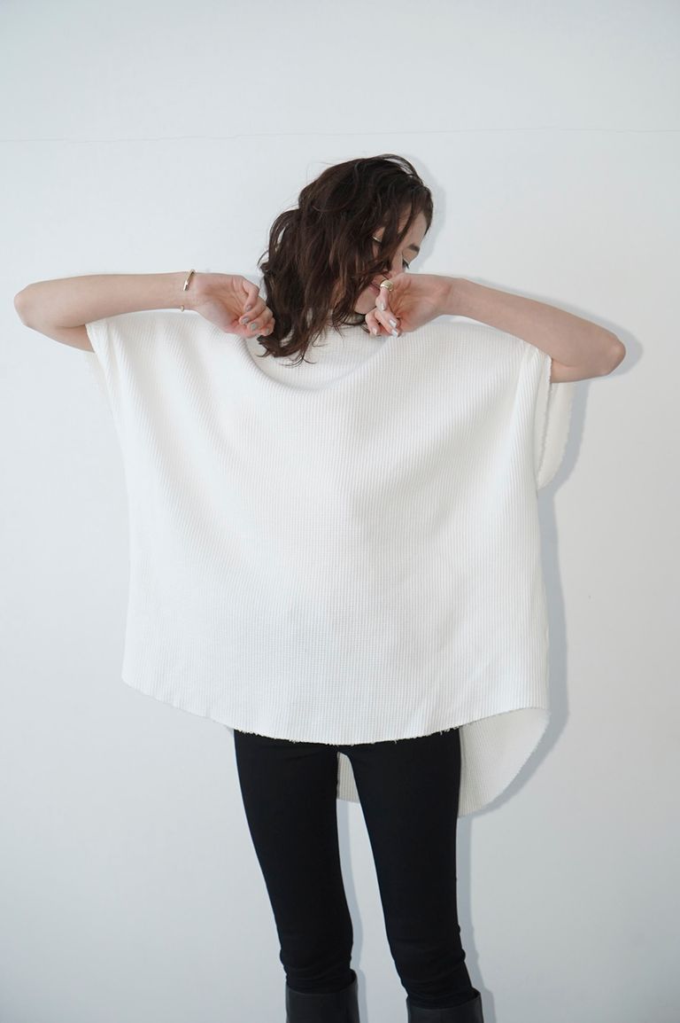 CLANE - サーマル ビッグ トップス - THERMAL BIG TOPS - WHITE 
