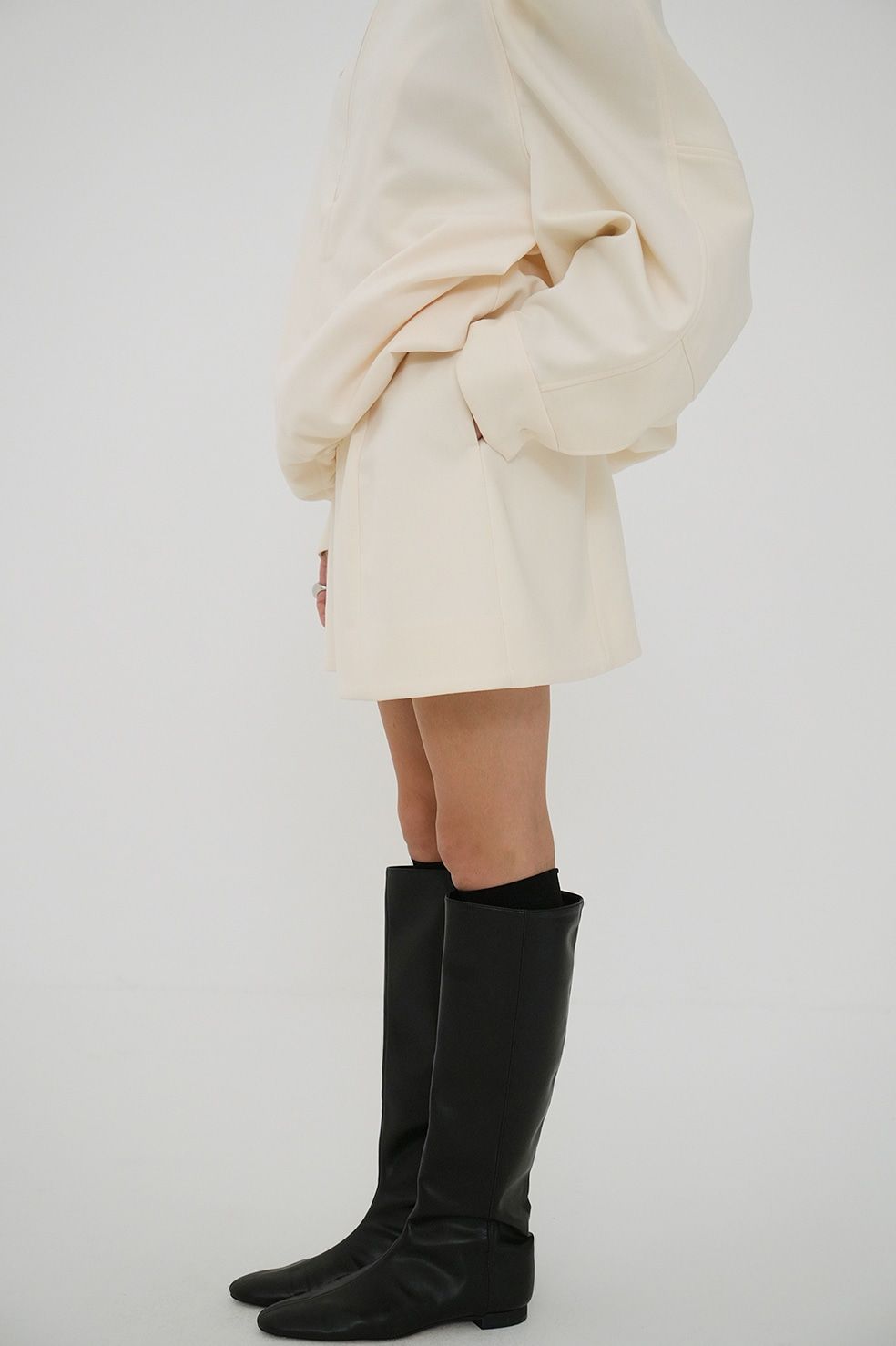 CLANE - ミニスカート - WIDE BELT CONSTRUCTIVE MINI SKIRT