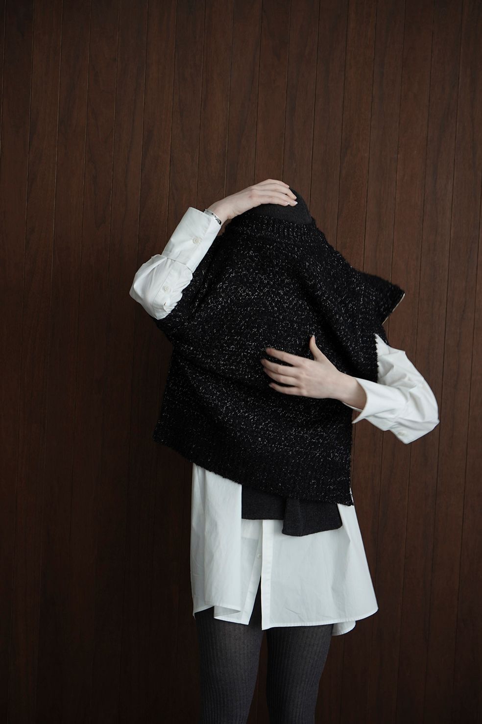 CLANE - サイド ジップ ツイード ニット ベスト - SIDE ZIP CLANE - サイド ジップ ツイード ニット ベスト - SIDE ZIP