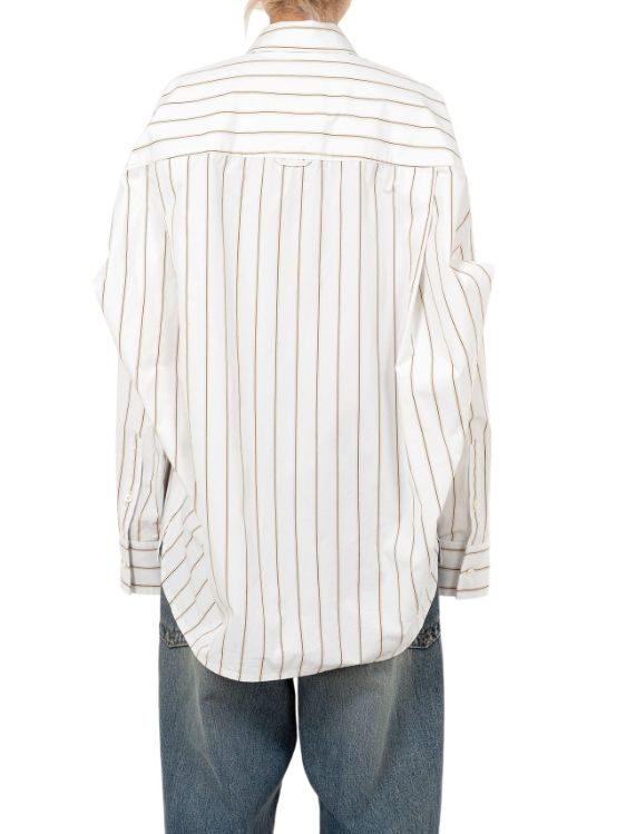 【レディース】レオンエンブロイダリーストライプシャツ| LEON Embroidery Stripe Shirt