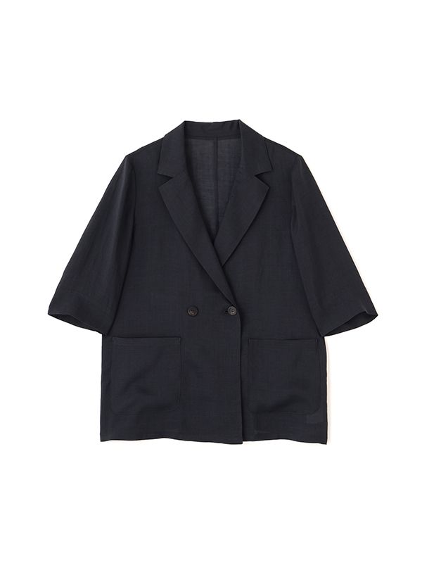 クールタッチハーフスリーブジャケット（NAVY)