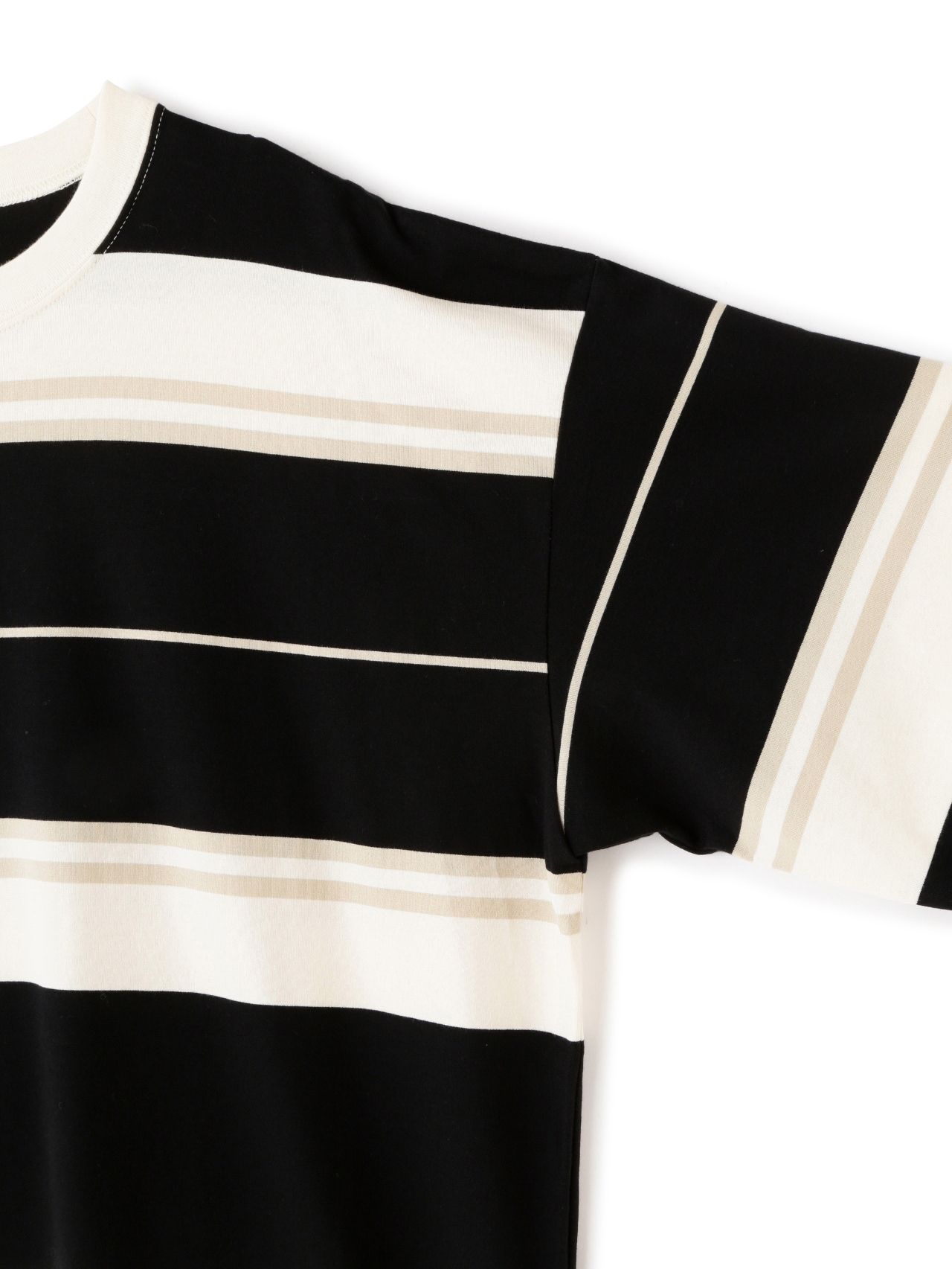 SEVEN BY SEVEN / BORDER TEE L/S - BLACK