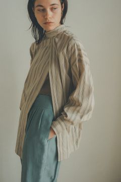 ダブルフェイススラントスリットトップス - W FACE SLANT SLIT TOPS MIX