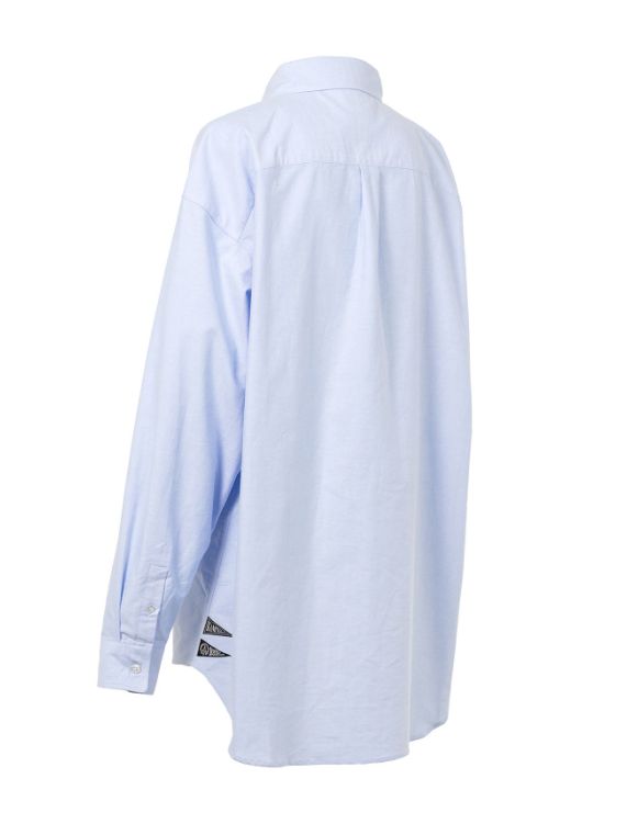 オーバーサイズ オックスフォードシャツ - Oversized Oxford Shirt (BLUE)