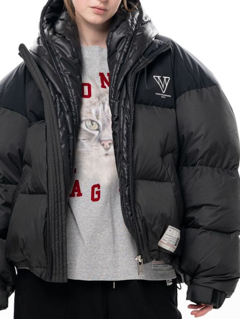 【レディース】 フードダウンブルゾン - HOODED DOWN BLOUSON - BLACK