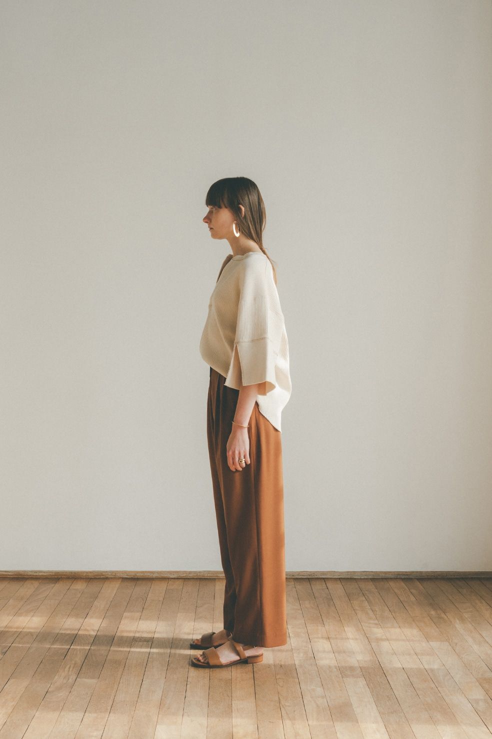 【22SS 2nd】 ベーシックタックパンツ - BASIC TUCK PANTS - BROWN
