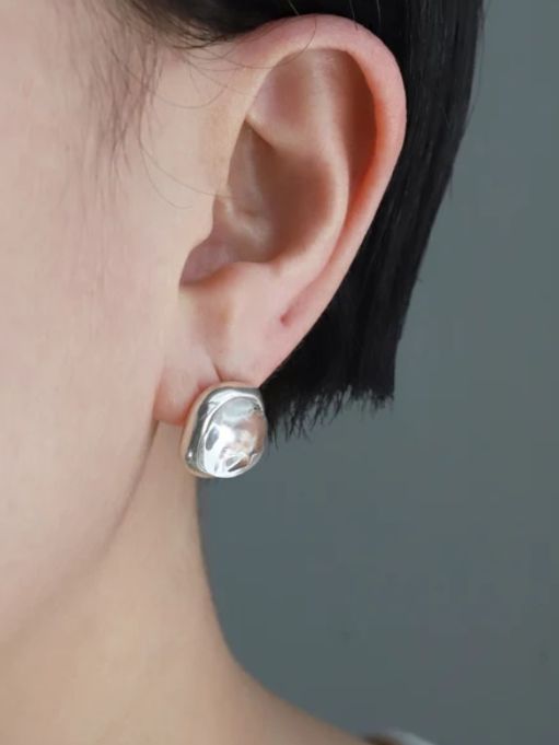 【両耳用】グラストウピアス SV シルバー シンプル デザイン ユニセックス アクセサリー
