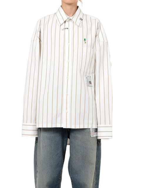 【レディース】レオンエンブロイダリーストライプシャツ| LEON Embroidery Stripe Shirt