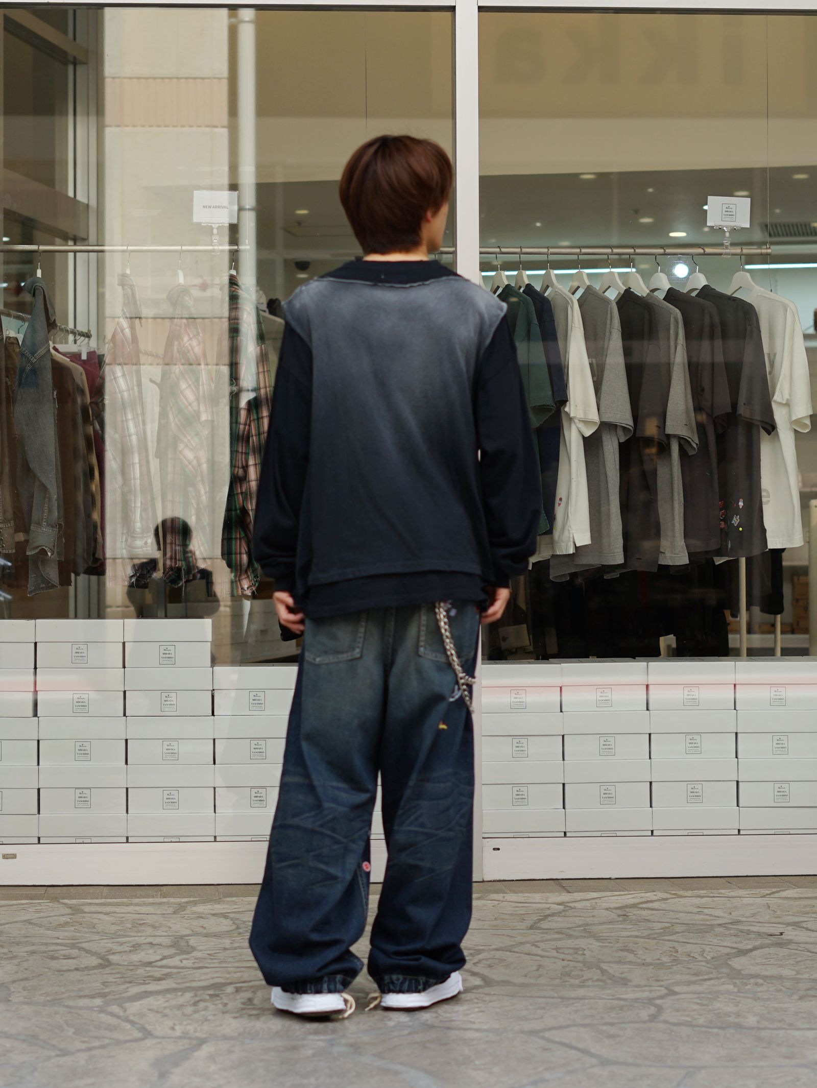 春に着たいKAMIYA×MIHARAのミックススタイル